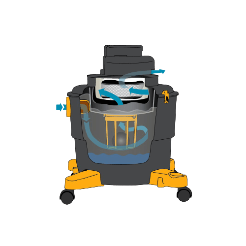 D1606 HEPA Wet/Dry Vacuum - Qualitair